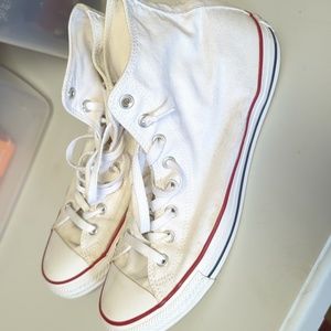 White high top chuck taylors